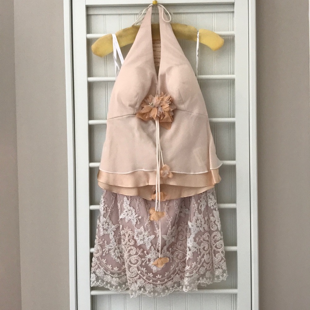 Halter top and skirt combo